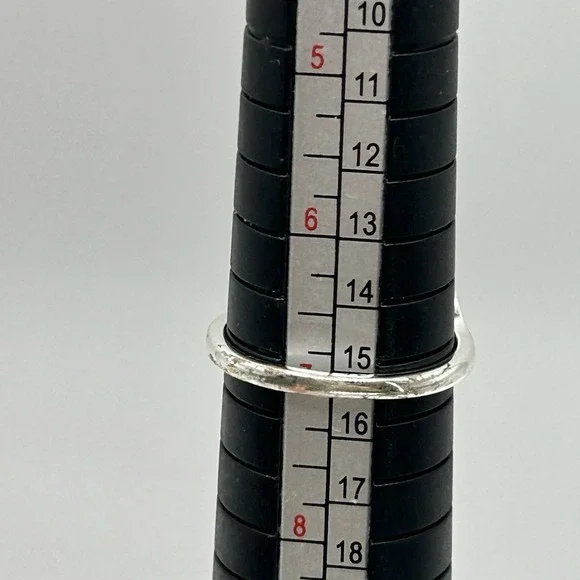 Southwestern Silver Abalone Ring - Size 7 Fashion Costume Jewelry - Picture 6 of 6